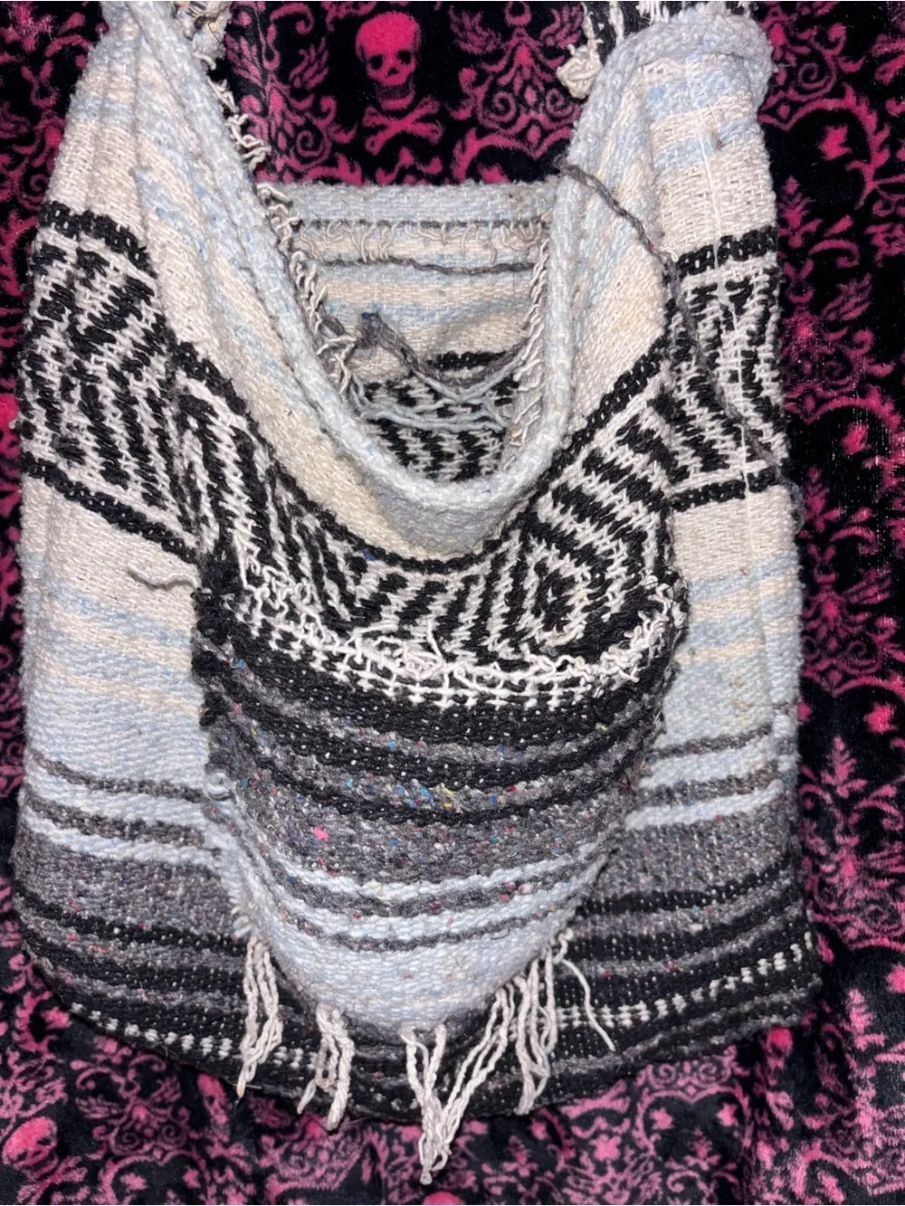 knitted Boho hobo